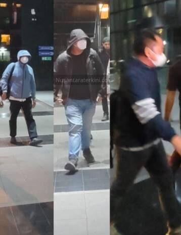  Tiga Orang Diamankan KPK Kompak Pakai Masker Saat Tiba di Gedung Merah Putih