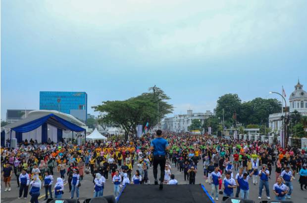  Semarak Car Free Day Hut Bhayangkara Ke-79 di Merdeka Walk Medan, Wakapolda Sumut Ajak Masyarakat Hidup Sehat dan Dekat Dengan Polri