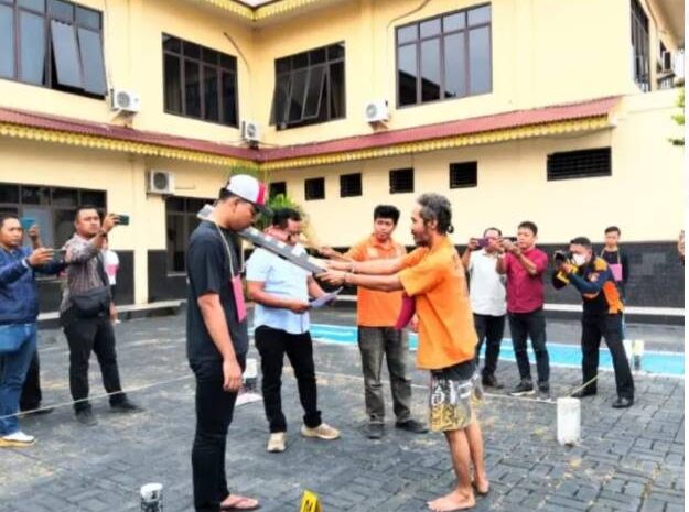  Adik Bunuh Abang Kandung, Polres Batubara Gelar Rekonstruksi Ungkap Fakta