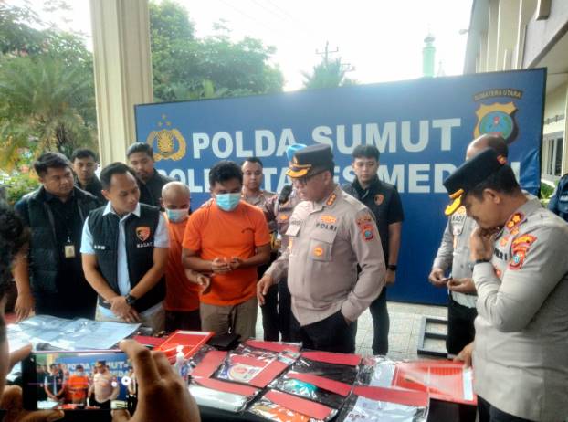 Komplotan Penjual SIM Palsu di Jalan Gaharu Medan Dibongkar Polrestabes Medan