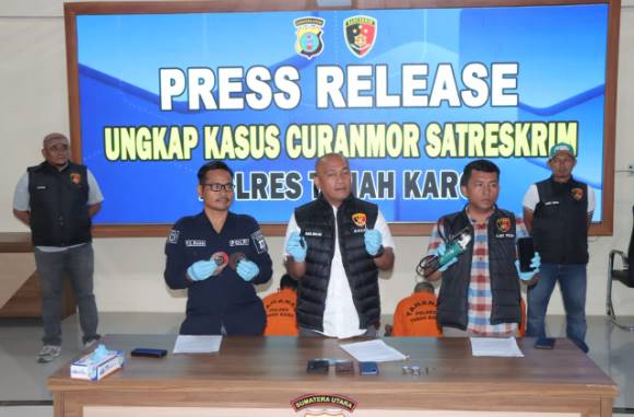  Sindikat Curanmor Abang Adik dan Beripar Terungkap, Polres Tanah Karo Tangkap Lima Tersangka