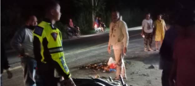  Dua Motor Honda Supra Tabrakan di Jalinsum Medan-Kisaran, 3 Orang Dirawat