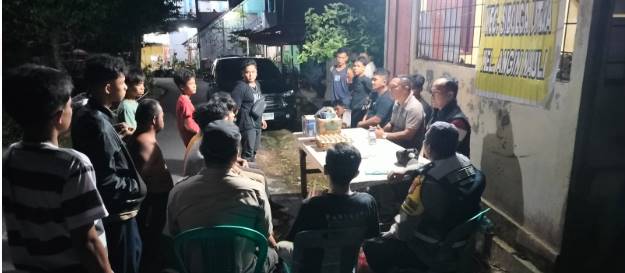  Kapolsek Sibolga Selatan Sidak Pos Satkamling, Ajak Petugas Tingkatkan Kewaspadaan