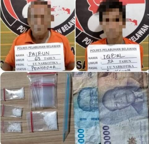  Sat Narkoba Polres Pelabuhan Belawan Tangkap Pengedar dan Pengguna Sabu Jalan Kawat