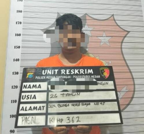  Polsek Medan Tuntungan Tangkap Pelaku Pencurian Saldo Milik Temannya
