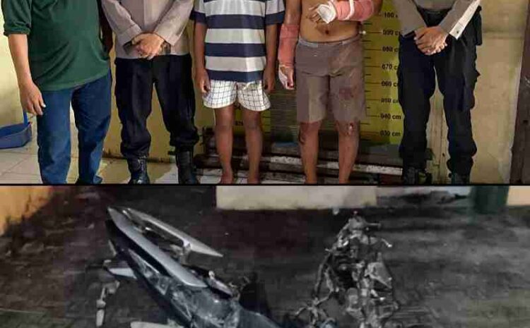  Polsek Belawan Tahan Dua Pelaku Jambret Dihakimi Mass