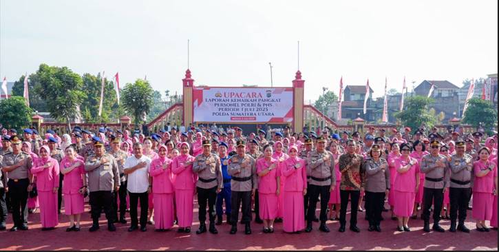  1.430 Personel Naik Pangkat, Kapolda Sumut Tegaskan Komitmen Polri yang Humanis dan Presisi