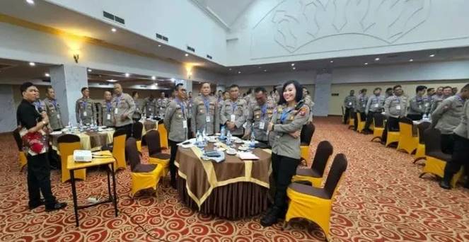  Polres Tanah Karo Ikuti Kegiatan Peningkatan Kemampuan Teknis Pengemban Strategi Polmas