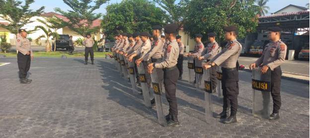  Sat Samapta Polres Batubara Gelar Latihan Peningkatan Kemampuan Personil Hadapi Situasi Tidak Terduga