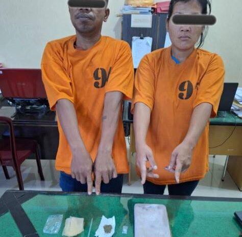  Polres Tanah Karo Tangkap Pria dan Wanita Pengguna Narkoba Desa Ketaren