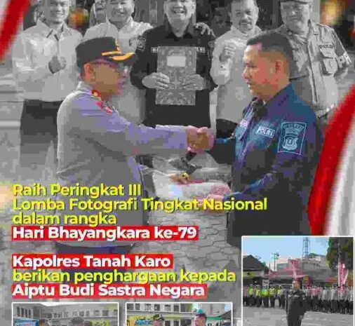  Humas Polres Tanah Karo Torehkan Prestasi di Tingkat Nasional