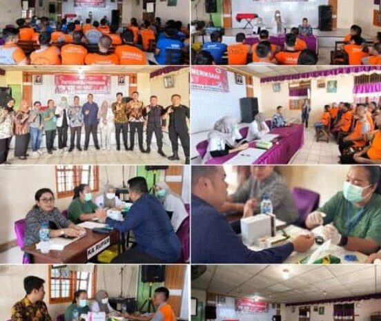  Cegah Penyakit Menular, Rutan Tarutung Gelar Skrining HIV Bersama Puskesmas Hutabaginda