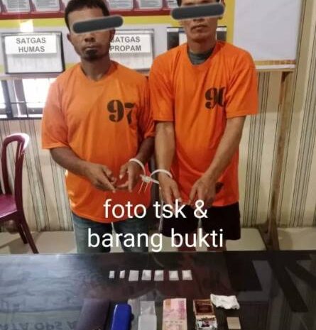  Polres Tanah Karo Tangkap Dua Petani Pengedar Sabu di Kutabuluh