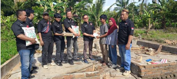  Ketua Forwakum Sergai Kunjungi Korban Rumah Roboh Akibat Angin Kencang