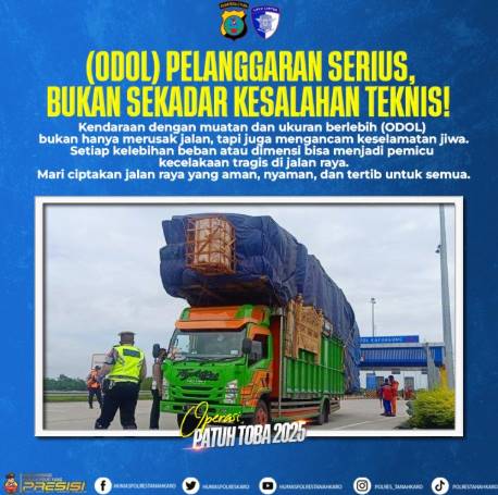  Satlantas Polres Tanah Karo Tegaskan Pelanggaran ODOL Bukan Sekadar Kesalahan Teknis, Tapi Ancaman Nyata di Jalan Raya