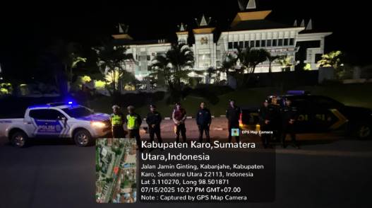  Polres Tanah Karo Patroli KRYD di Kota Kabanjahe