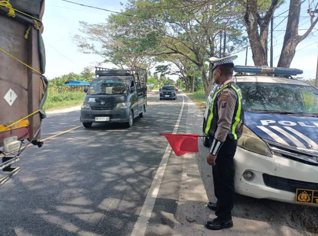  Operasi Patuh Toba 2025, Satlantas Polres Batubara Berikan Edukasi dan Penertiban Parkir