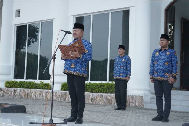  Wabup Asahan Pimpin Upacara Hari Kesadaran Nasional, Tekankan Pentingnya Disiplin ASN