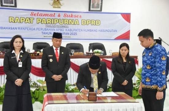  DPRD Humbahas Sahkan P-APBD 2025, Anggaran Disesuaikan Demi Efisiensi dan Kesejahteraan