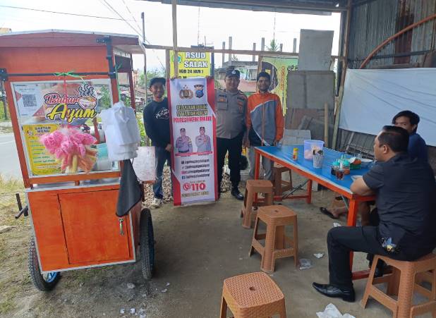  Peduli Kamtibmas, Polsek Salak Ajak Masyarakat Waspada dan Hubungi Layanan Call Center 110 Polres Pakpak Bharat