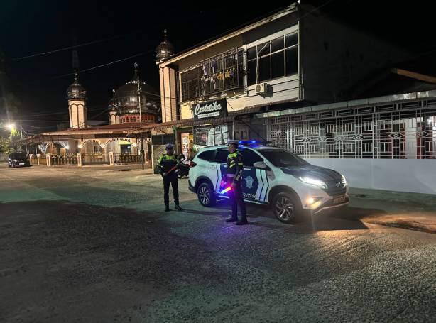  Blue Light Patrol Dilaksanakan Personil Satlantas Polres Sibolga, Antisipasi Kejahatan Jalanan