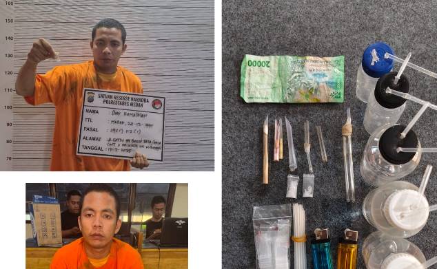  Polrestabes Medan Ringkus Seorang Pengedar Sabu di Kelurahan Lalang Sunggal