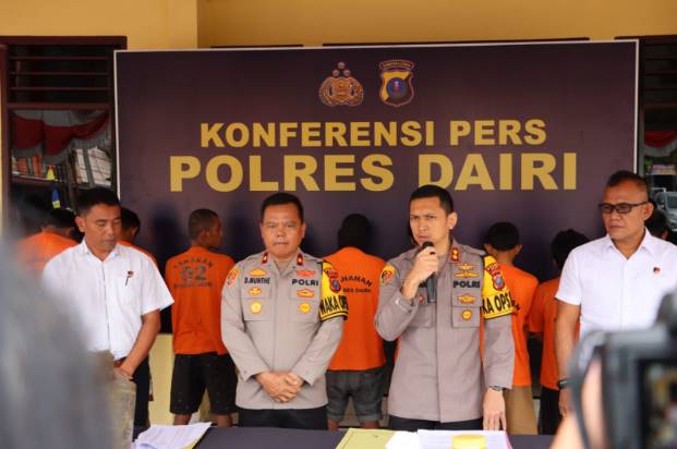  Laksanakan Asta Cita Presiden RI, Polres Dairi Berhasil Ungkap 8 Kasus Narkoba Selama Bulan Juli