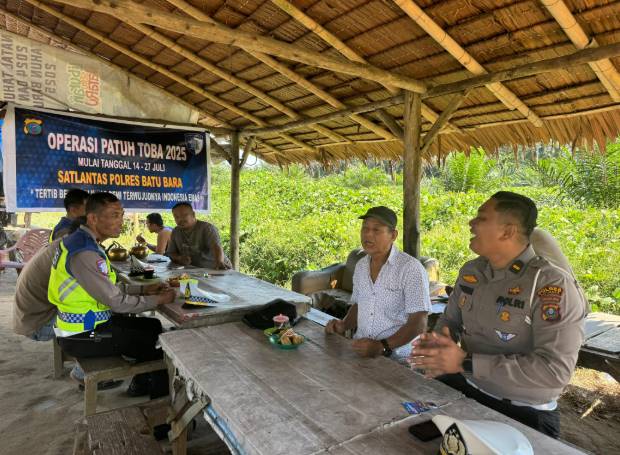  Warga Batubara Terima Sosialisasi Tertib Berlalu Lintas dari Kasatgas Preemtif Polres Batubara