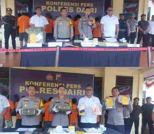  Kurun Waktu 20 Hari, Kapolres Dairi Ungkap 8 Kasus Narkotika