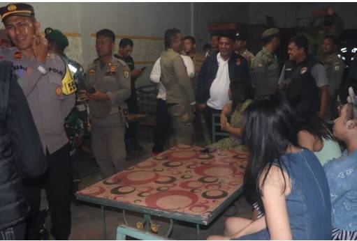  Polres Sergai Gelar Razia Tempat Hiburan Malam