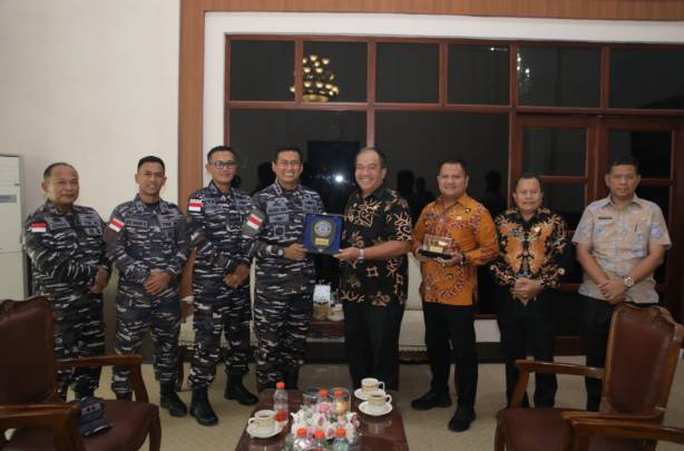  Danlanal TBA Audiensi Dengan Bupati Asahan