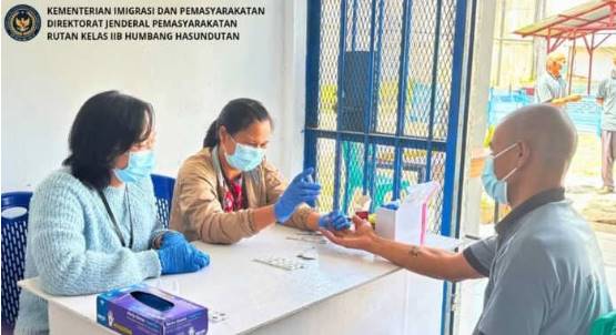  Rutan Humbahas Gelar Skrining HIV dan Pemeriksaan Medis Untuk WBP Baru