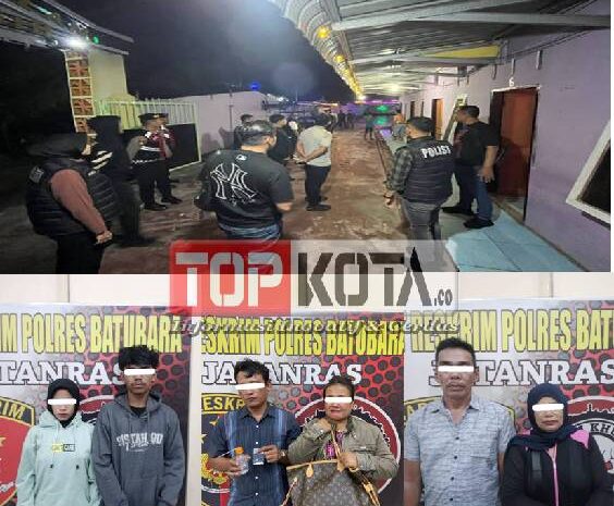  Razia Hotel dan Tempat Hiburan Malam, Satreskrim Polres Batubara Amankan Barang Bukti Sabu, Sajam dan 4 Pasangan Orang