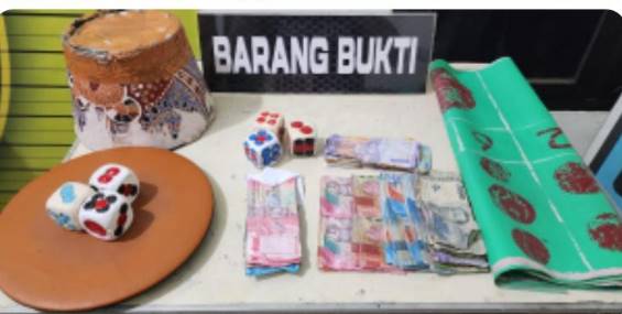  Polres Asahan Berhasil Gerebek Judi Dadu Kopyok