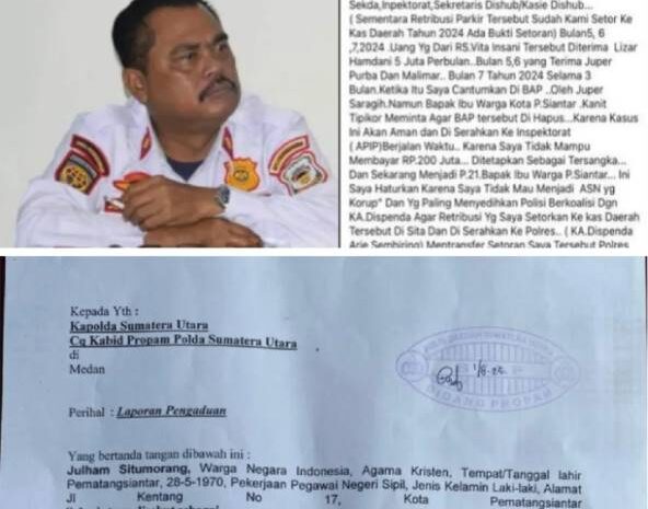  Kuasa Hukum Kadishub Pematangsiantar Laporkan Kanit Tipikor Polres Pematangsiantar Ke Propam Polda Sumut