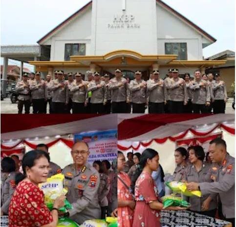  Polda Sumut dan Polres Pelabuhan Belawan Gelar Minggu Kasih dan Gerakan Pangan Murah di Gereja HKBP Pajak Baru Belawan