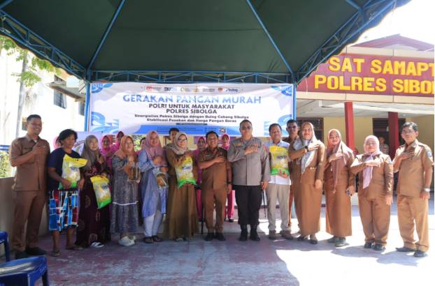  Walikota Sibolga Kunjungi Gerai Gerakan Pangan Murah, Dilaksanakan Polres Sibolga