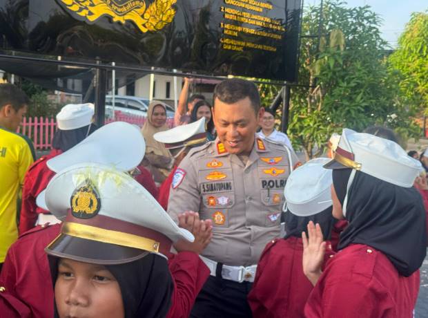  Berikan Pelatihan Polisi Cilik, Satlantas Polres Batubara Tanamkan Disiplin Lalu Lintas