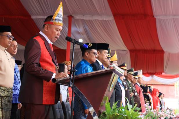  Ketua DPRD, Kapolres, dan Kajari Hadiri Upacara Peringatan Hut Ke-80 Kemerdekaan RI di Sergai
