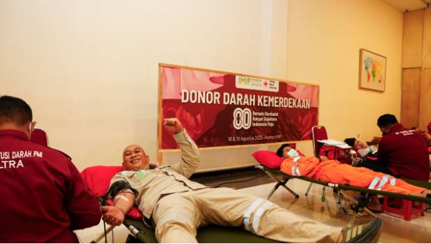  Transfusi Kebaikan, IMIP Gelar Donor Darah Meriahkan Hut RI