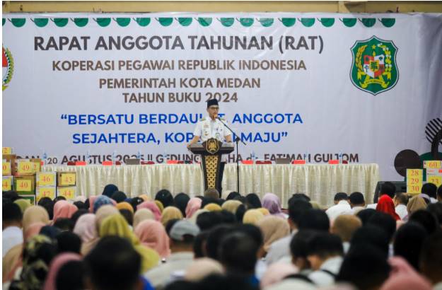  Dinilai Sehat dan Baik, Ini Pesan Rico Waas Saat Buka RAT Koperasi Pegawai Republik Indonesia Pemko Medan
