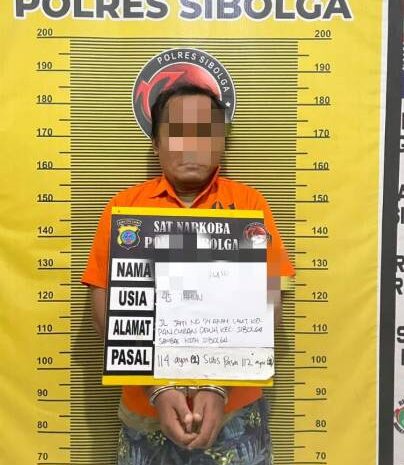  Miliki Sabu, Residivis Digelandang Tim Opsnal Satres Narkoba Polres Sibolga