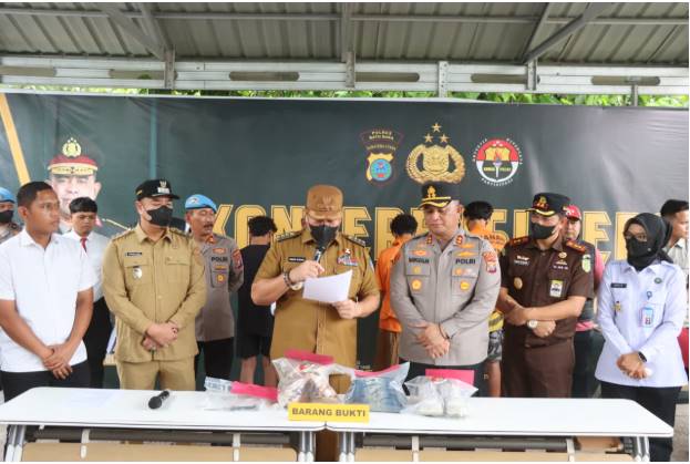  Polres Batubara Ungkap Kasus Penganiayaan Hilangnya Nyawa Jasa Sinaga, 4 Pelaku Diamankan