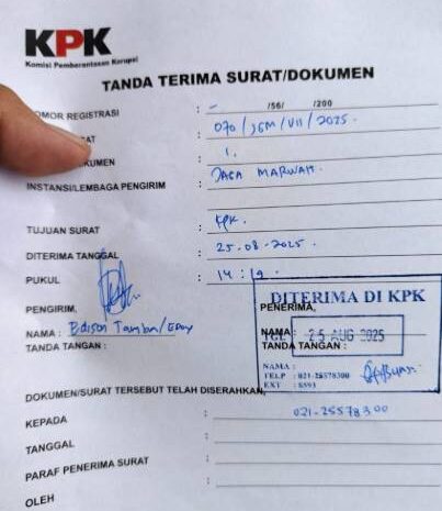 OTT KPK, Jaga Marwah Desak KPK Panggil Ketua DPRD Sumut Terkait Pergeseran APBD 2025