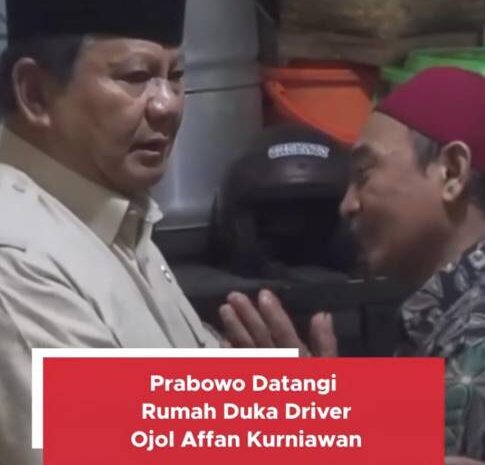  Presiden RI Prabowo Subianto Tanggapi Peristiwa Pengemudi Ojol Almarhum Affan Kurniawan