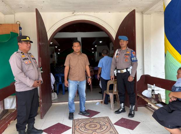  Polsek Labuhan Ruku Berikan Pengamanan dan Patroli Ibadah Minggu Cegah Curanmor