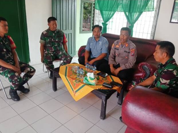  Kapolsek Indrapura dan Danramil 02 AP Komitmen Jaga Keamanan Wilayah