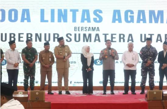  Doa Lintas Agama, Kapolda Sumut: Kritik Jadi Energi, Polisi Hadir Untuk Masyarakat