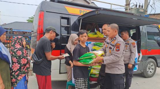  Polres Pelabuhan Belawan Gelar Gerakan Pangan Murah di Kantor Lurah Bagan Deli