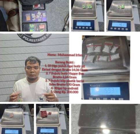  Bandar Besar Sabu Irfan Ditangkap di Jalan Karya Pembangunan Medan